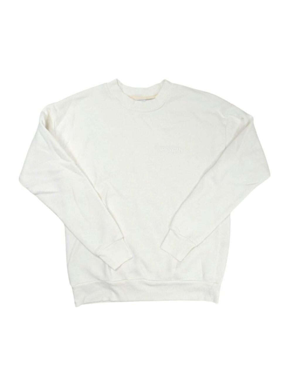 SPRWMN Tiny Logo Sweatshirt in White